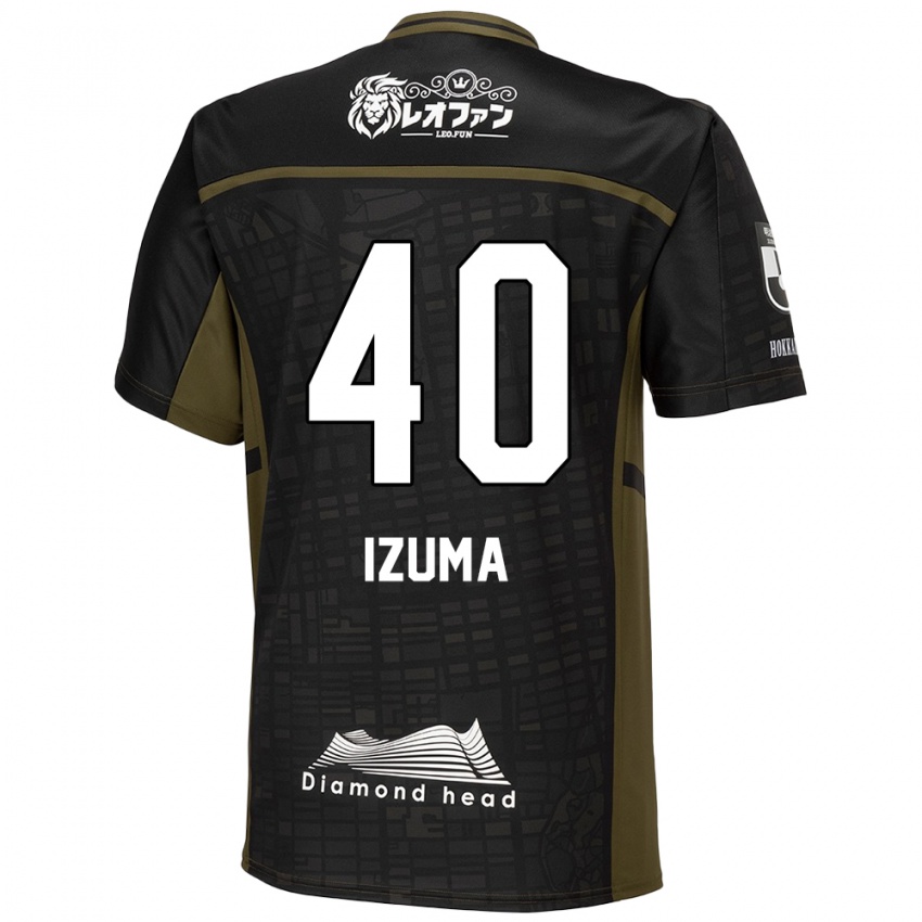 Criança Camisola Shido Izuma #40 Preto Verde Alternativa 2024/25 Camisa Brasil