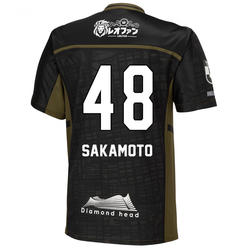 Criança Camisola Kanta Sakamoto #48 Preto Verde Alternativa 2024/25 Camisa Brasil