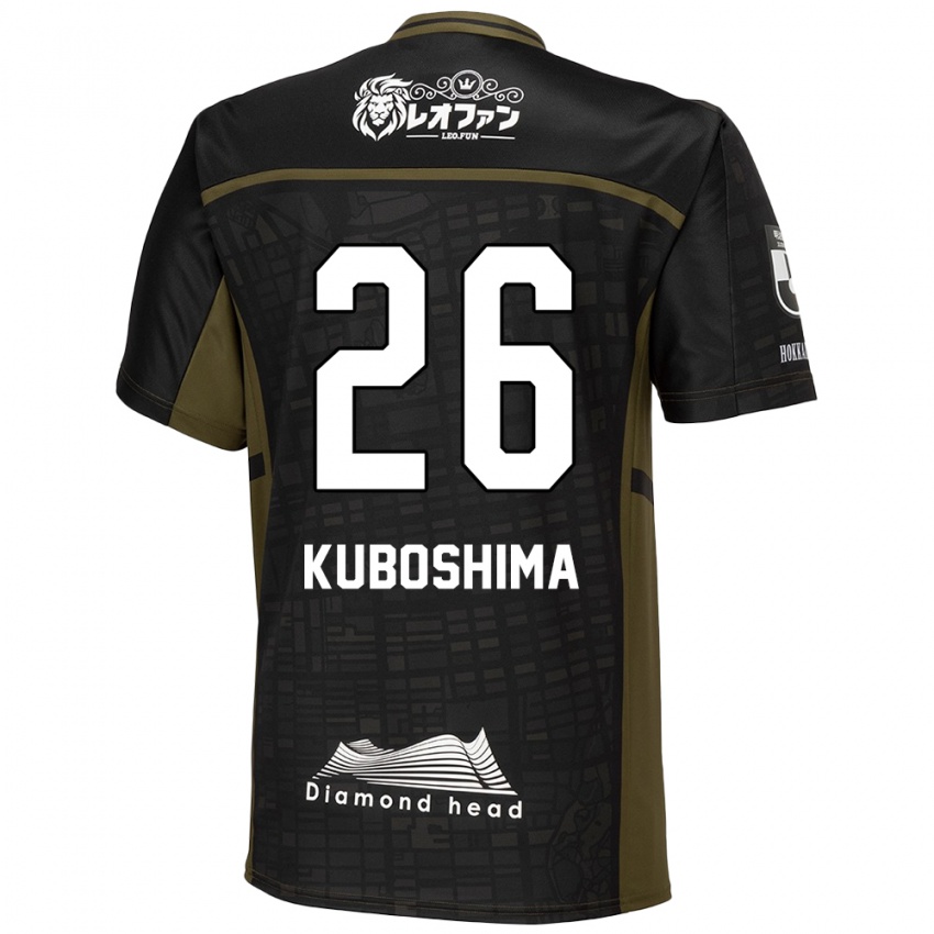 Criança Camisola Takeharu Kuboshima #26 Preto Verde Alternativa 2024/25 Camisa Brasil