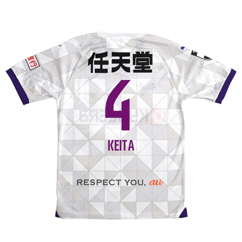 Criança Camisola Keita Matsuda #4 Branco Roxo Alternativa 2024/25 Camisa Brasil