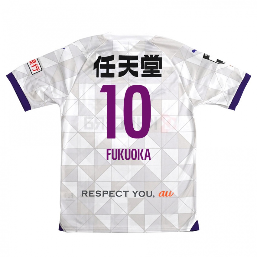 Criança Camisola Shimpei Fukuoka #10 Branco Roxo Alternativa 2024/25 Camisa Brasil