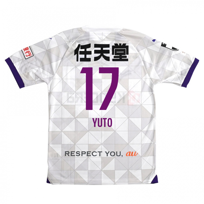 Criança Camisola Yuto Anzai #17 Branco Roxo Alternativa 2024/25 Camisa Brasil