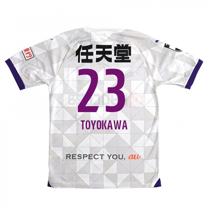 Criança Camisola Yuta Toyokawa #23 Branco Roxo Alternativa 2024/25 Camisa Brasil