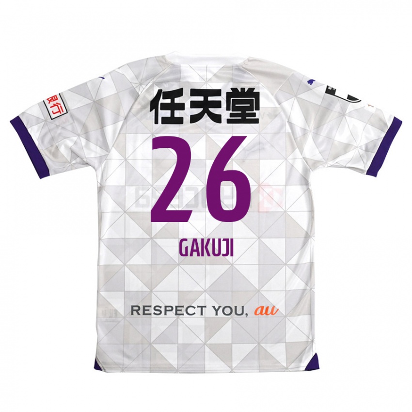 Criança Camisola Gakuji Ota #26 Branco Roxo Alternativa 2024/25 Camisa Brasil