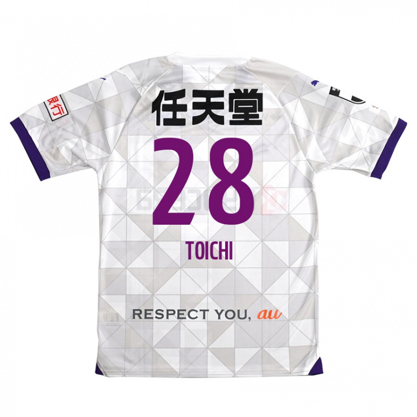 Criança Camisola Toichi Suzuki #28 Branco Roxo Alternativa 2024/25 Camisa Brasil