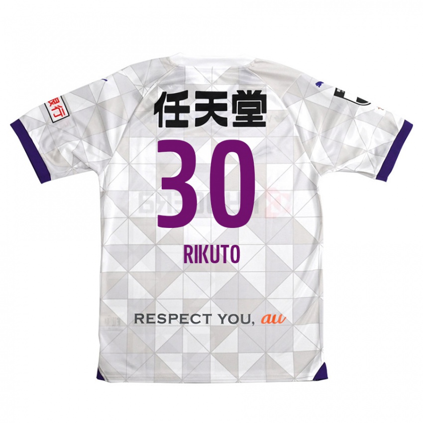 Criança Camisola Rikuto Iida #30 Branco Roxo Alternativa 2024/25 Camisa Brasil