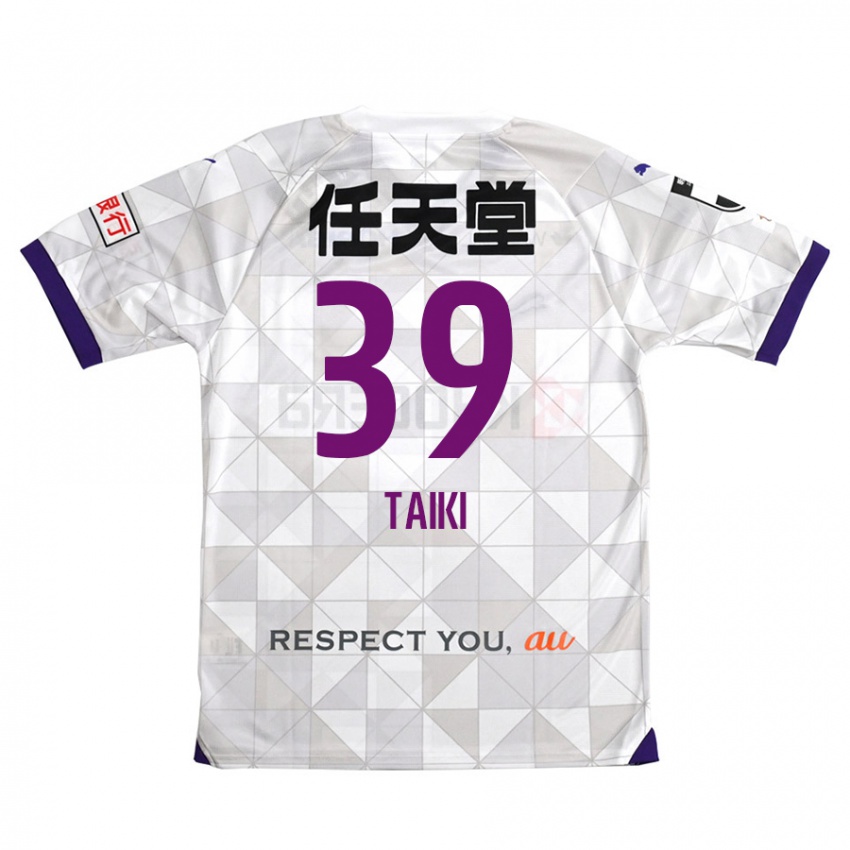 Criança Camisola Taiki Hirato #39 Branco Roxo Alternativa 2024/25 Camisa Brasil