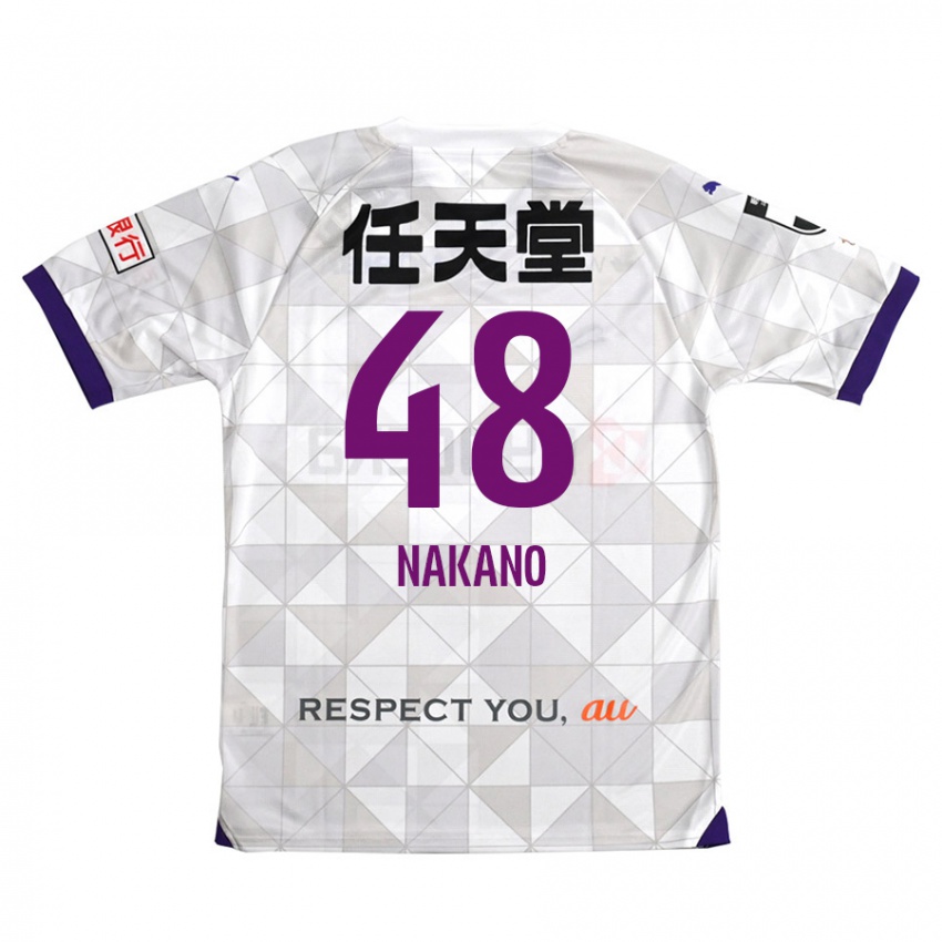 Criança Camisola Ryuma Nakano #48 Branco Roxo Alternativa 2024/25 Camisa Brasil