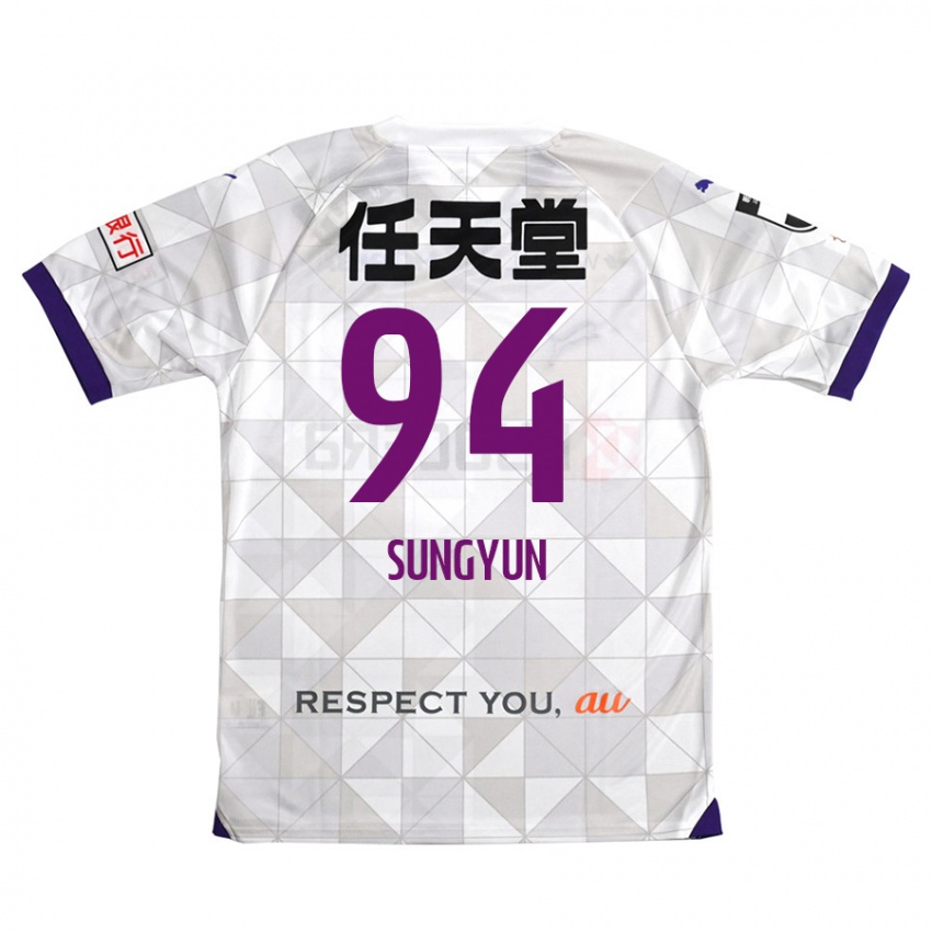 Criança Camisola Sung-Yun Gu #94 Branco Roxo Alternativa 2024/25 Camisa Brasil