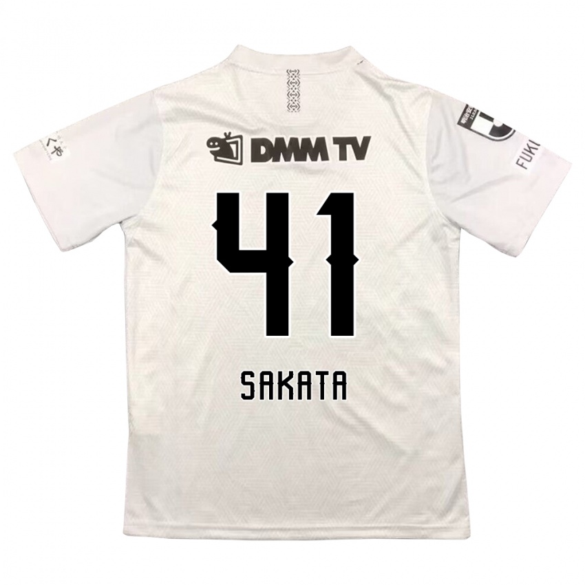 Criança Camisola Daiki Sakata #41 Cinza Preto Alternativa 2024/25 Camisa Brasil