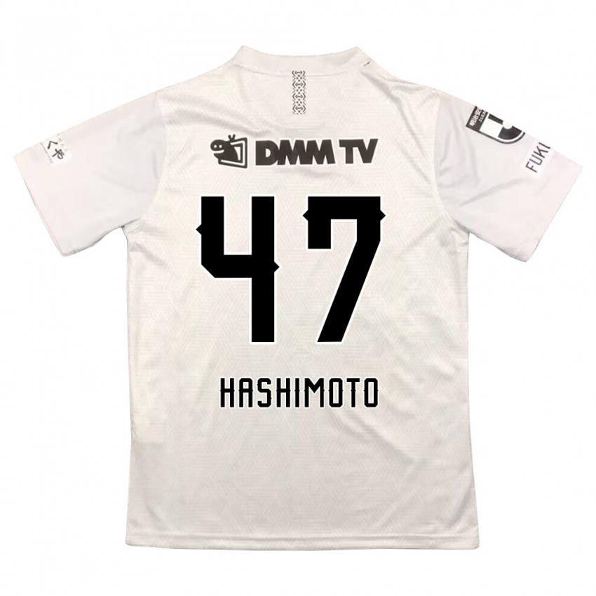 Criança Camisola Yu Hashimoto #47 Cinza Preto Alternativa 2024/25 Camisa Brasil