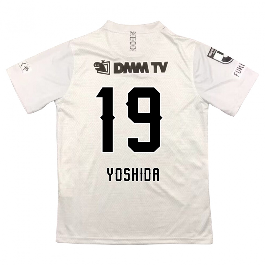 Criança Camisola Yuzuki Yoshida #19 Cinza Preto Alternativa 2024/25 Camisa Brasil