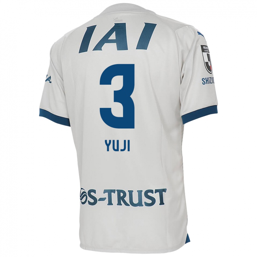 Criança Camisola Yuji Takahashi #3 Branco Azul Alternativa 2024/25 Camisa Brasil