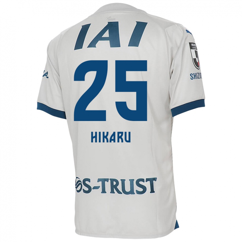 Criança Camisola Hikaru Naruoka #25 Branco Azul Alternativa 2024/25 Camisa Brasil