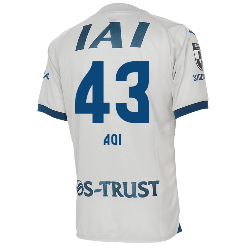 Criança Camisola Aoi Ando #43 Branco Azul Alternativa 2024/25 Camisa Brasil