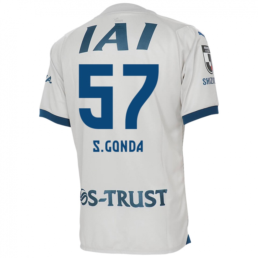 Criança Camisola Shuichi Gonda #57 Branco Azul Alternativa 2024/25 Camisa Brasil