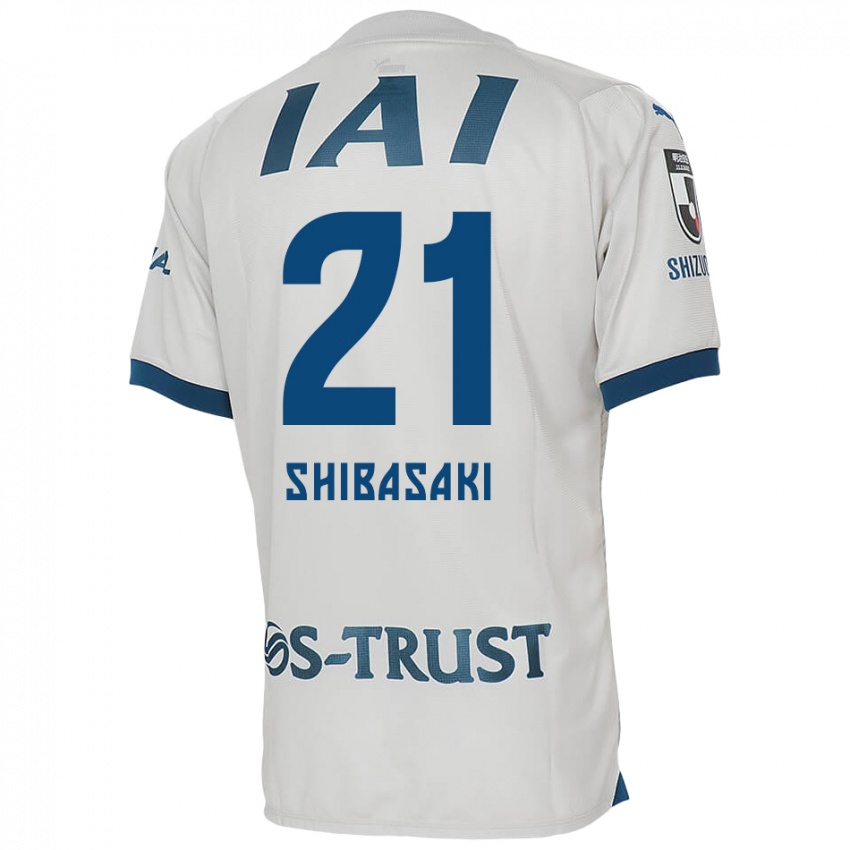 Criança Camisola Kaito Shibasaki #21 Branco Azul Alternativa 2024/25 Camisa Brasil