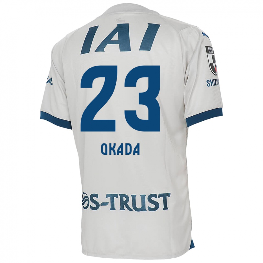 Criança Camisola Shu Okada #23 Branco Azul Alternativa 2024/25 Camisa Brasil