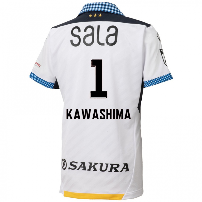 Criança Camisola Eiji Kawashima #1 Branco Preto Alternativa 2024/25 Camisa Brasil