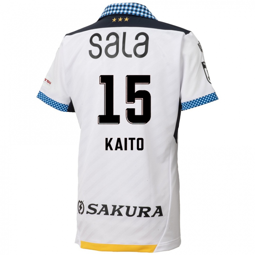 Criança Camisola Kaito Suzuki #15 Branco Preto Alternativa 2024/25 Camisa Brasil