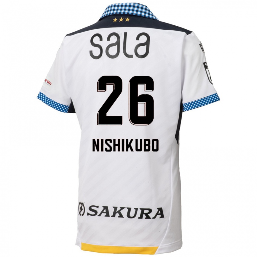 Criança Camisola Shunsuke Nishikubo #26 Branco Preto Alternativa 2024/25 Camisa Brasil