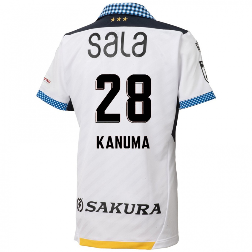 Criança Camisola Naoki Kanuma #28 Branco Preto Alternativa 2024/25 Camisa Brasil