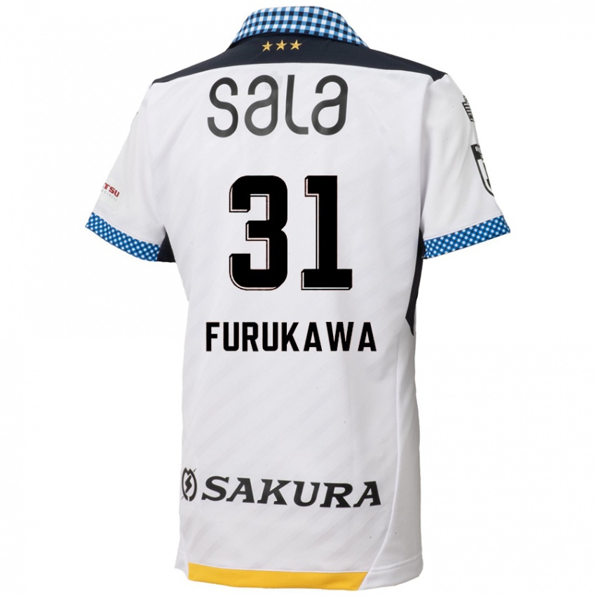 Criança Camisola Yosuke Furukawa #31 Branco Preto Alternativa 2024/25 Camisa Brasil