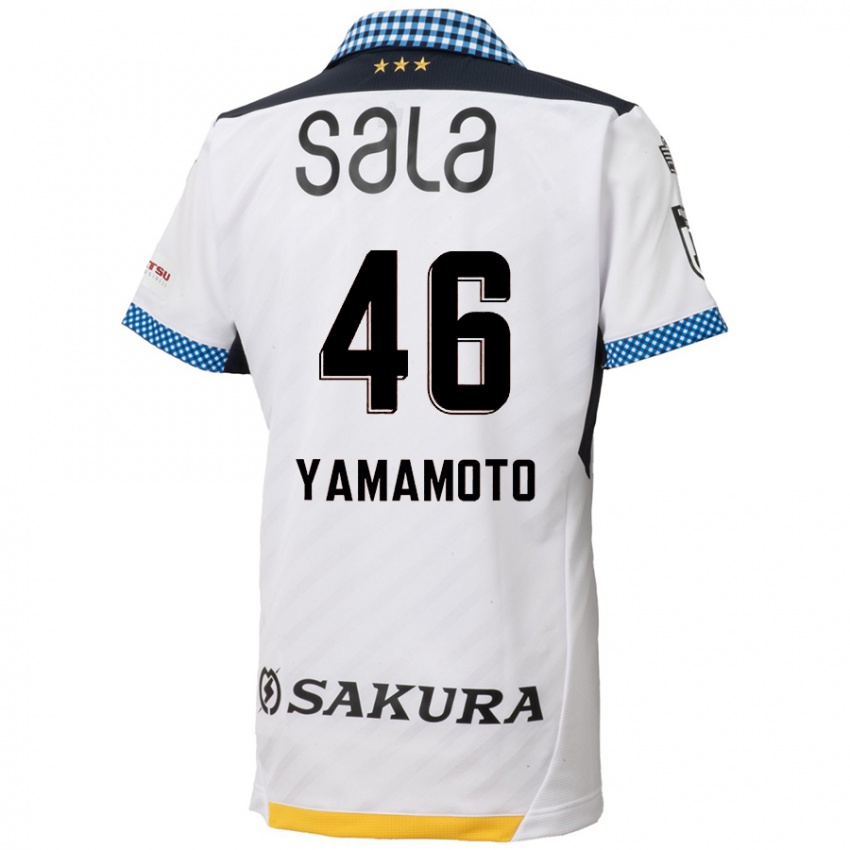 Criança Camisola Shota Yamamoto #46 Branco Preto Alternativa 2024/25 Camisa Brasil