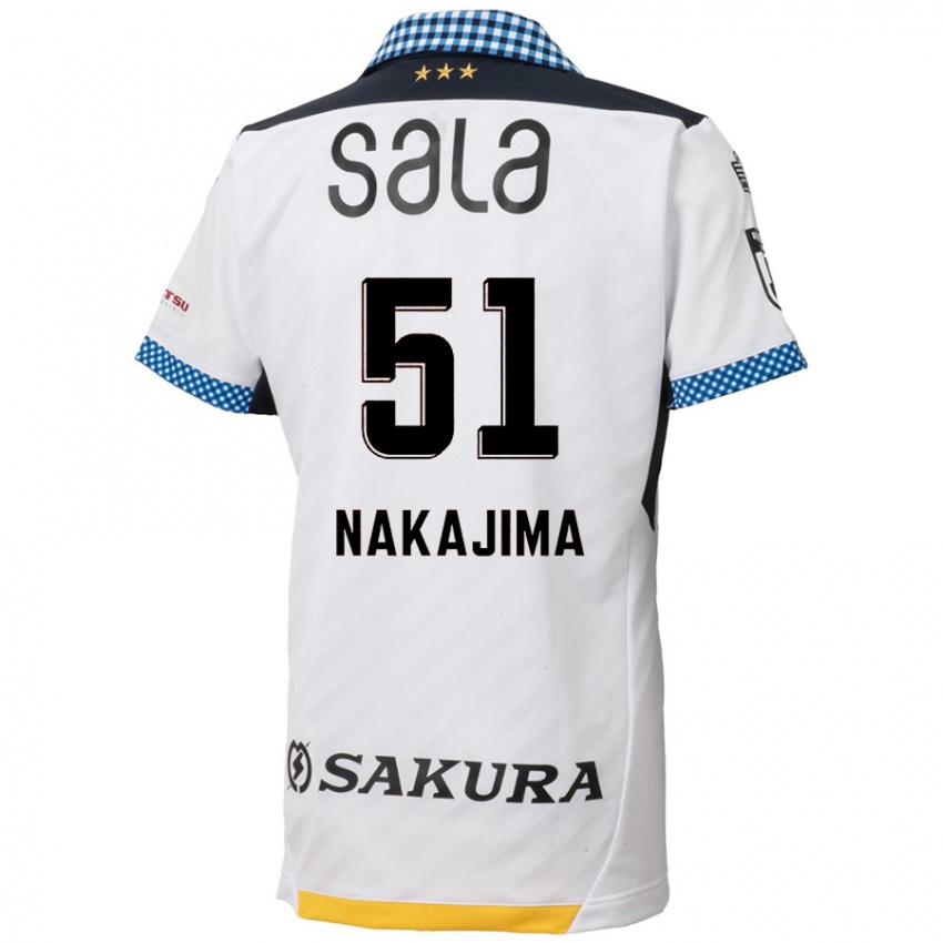 Criança Camisola Keitaro Nakajima #51 Branco Preto Alternativa 2024/25 Camisa Brasil