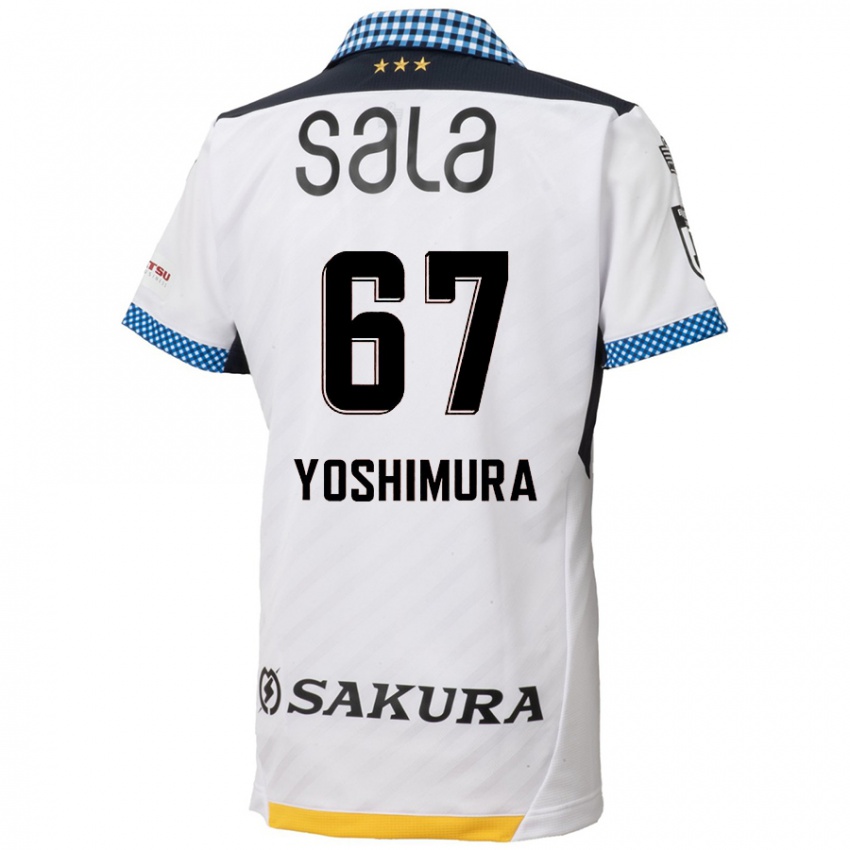 Criança Camisola Ryusei Yoshimura #67 Branco Preto Alternativa 2024/25 Camisa Brasil