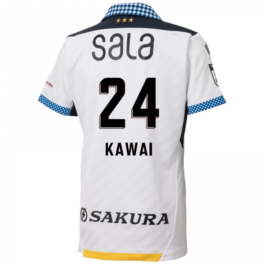 Criança Camisola Yuki Kawai #24 Branco Preto Alternativa 2024/25 Camisa Brasil