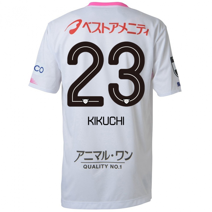 Criança Camisola Taichi Kikuchi #23 Branco Azul Rosa Alternativa 2024/25 Camisa Brasil