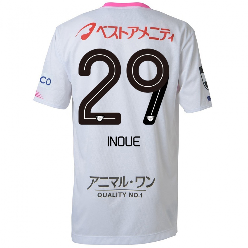 Criança Camisola Taisei Inoue #29 Branco Azul Rosa Alternativa 2024/25 Camisa Brasil