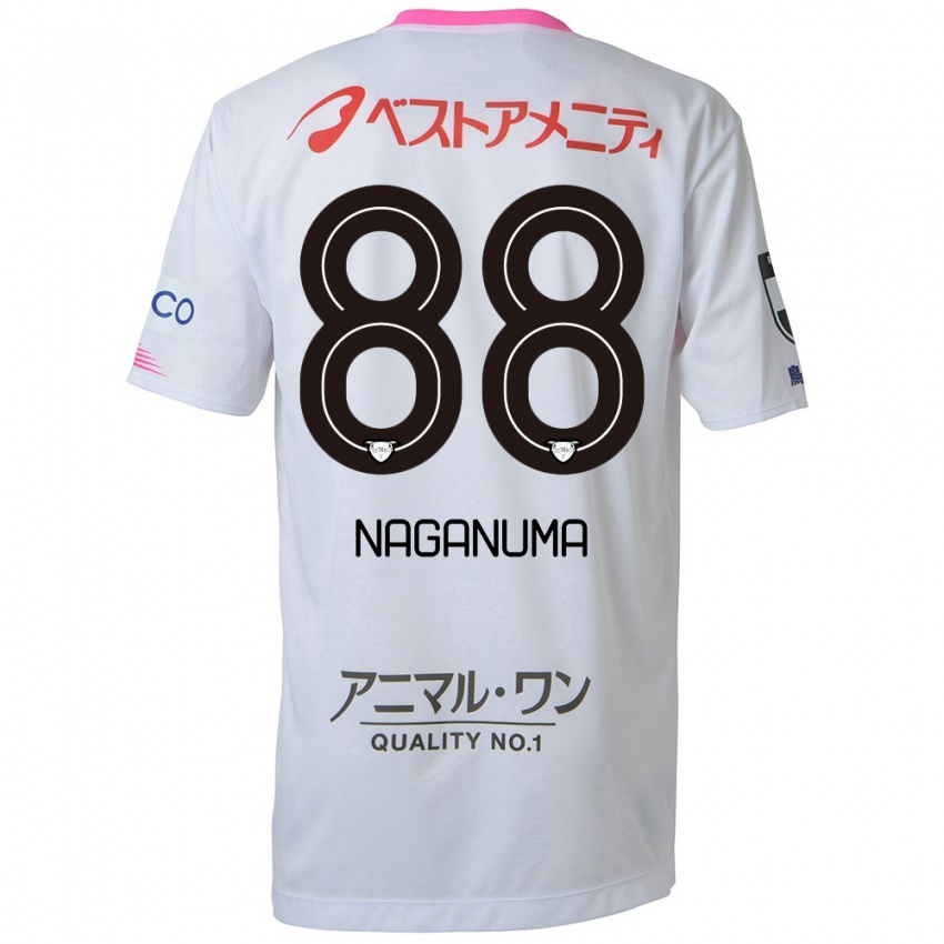 Criança Camisola Yoichi Naganuma #88 Branco Azul Rosa Alternativa 2024/25 Camisa Brasil