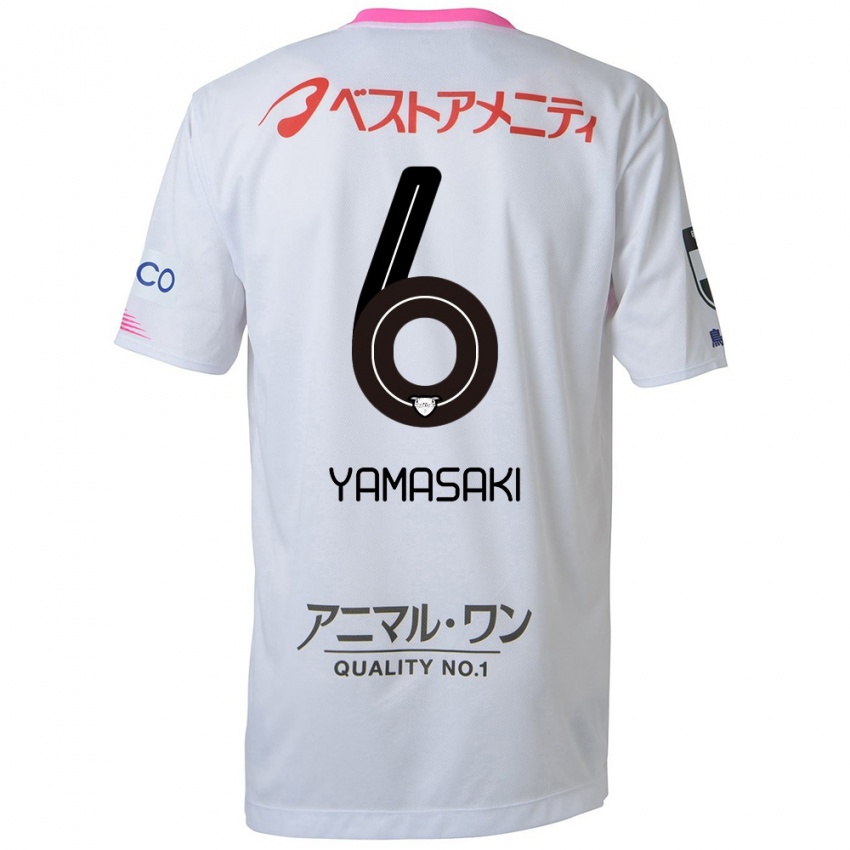 Criança Camisola Haruki Yamasaki #6 Branco Azul Rosa Alternativa 2024/25 Camisa Brasil