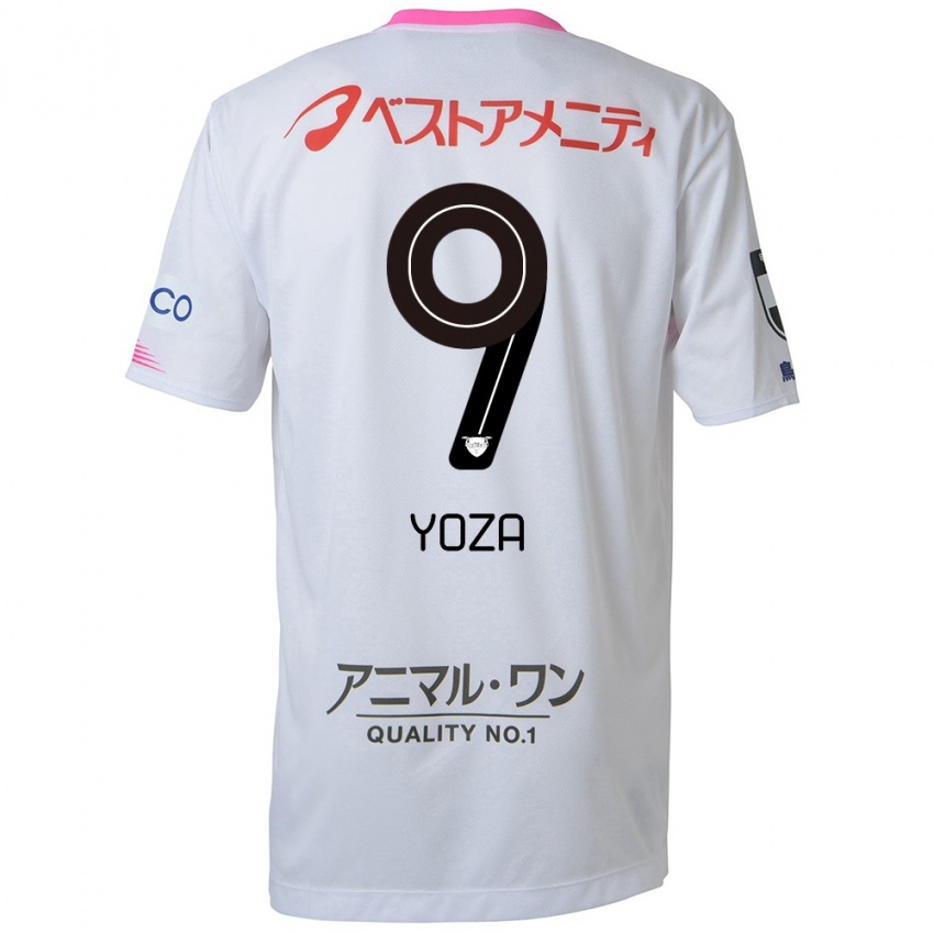 Criança Camisola Tomomichi Yoza #9 Branco Azul Rosa Alternativa 2024/25 Camisa Brasil