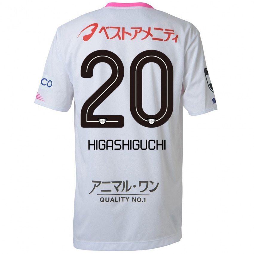 Criança Camisola Aitaro Higashiguchi #20 Branco Azul Rosa Alternativa 2024/25 Camisa Brasil