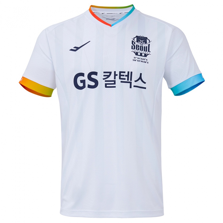 Criança Camisola Han-Kyul Park #32 Branco Azul Alternativa 2024/25 Camisa Brasil