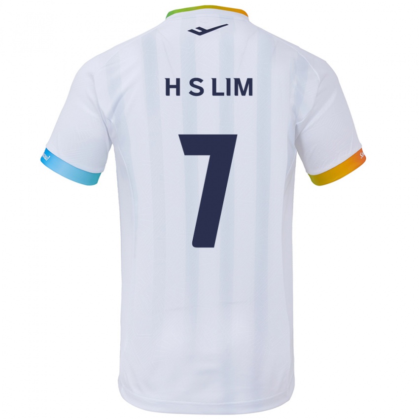 Criança Camisola Sang-Hyub Lim #7 Branco Azul Alternativa 2024/25 Camisa Brasil