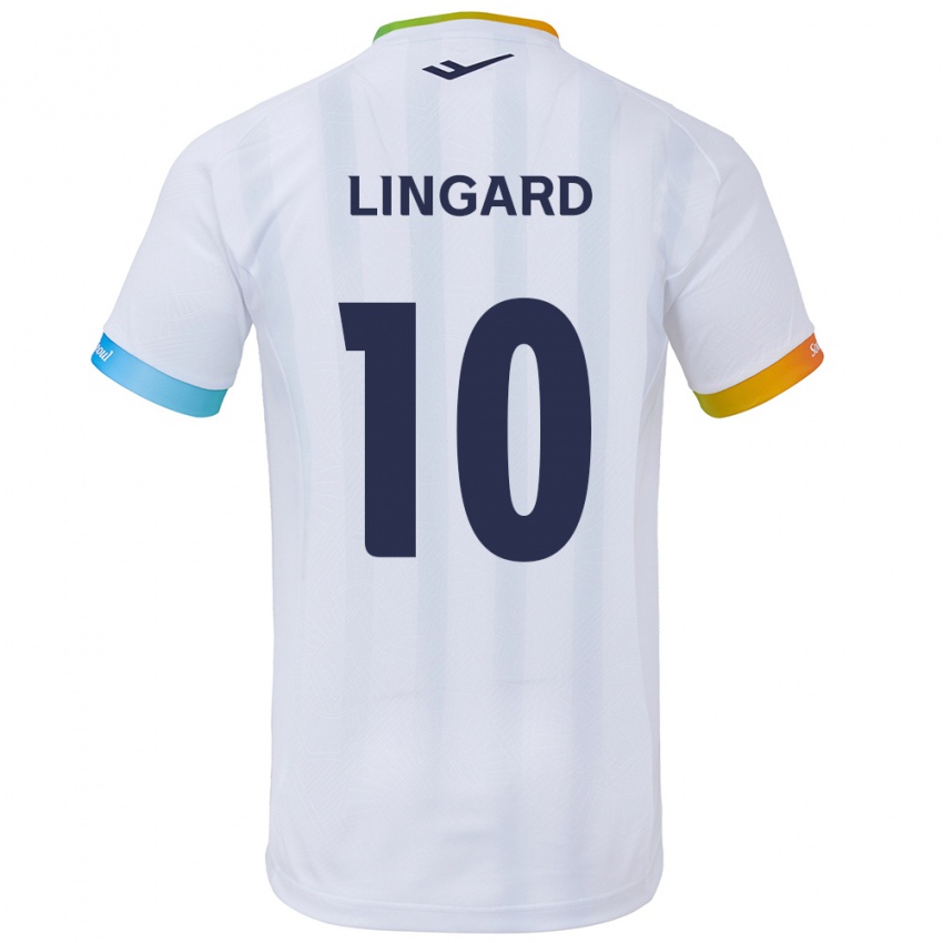 Criança Camisola Jesse Lingard #10 Branco Azul Alternativa 2024/25 Camisa Brasil