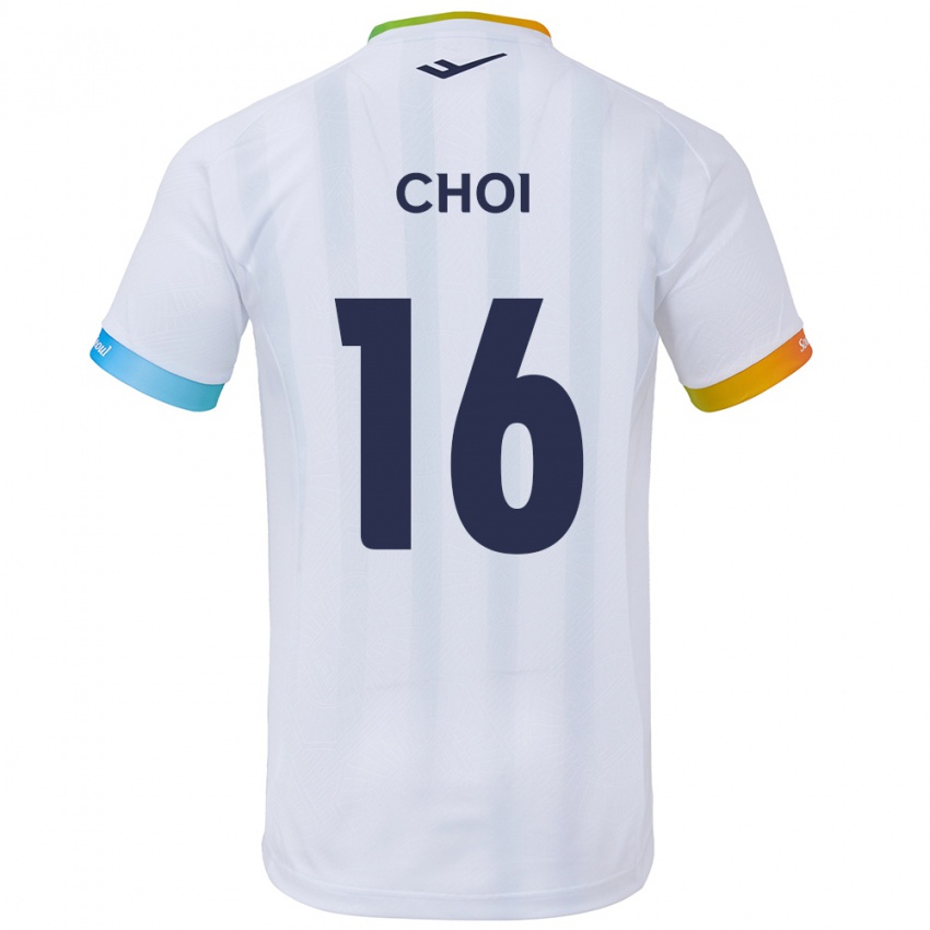 Criança Camisola Jun Choi #16 Branco Azul Alternativa 2024/25 Camisa Brasil