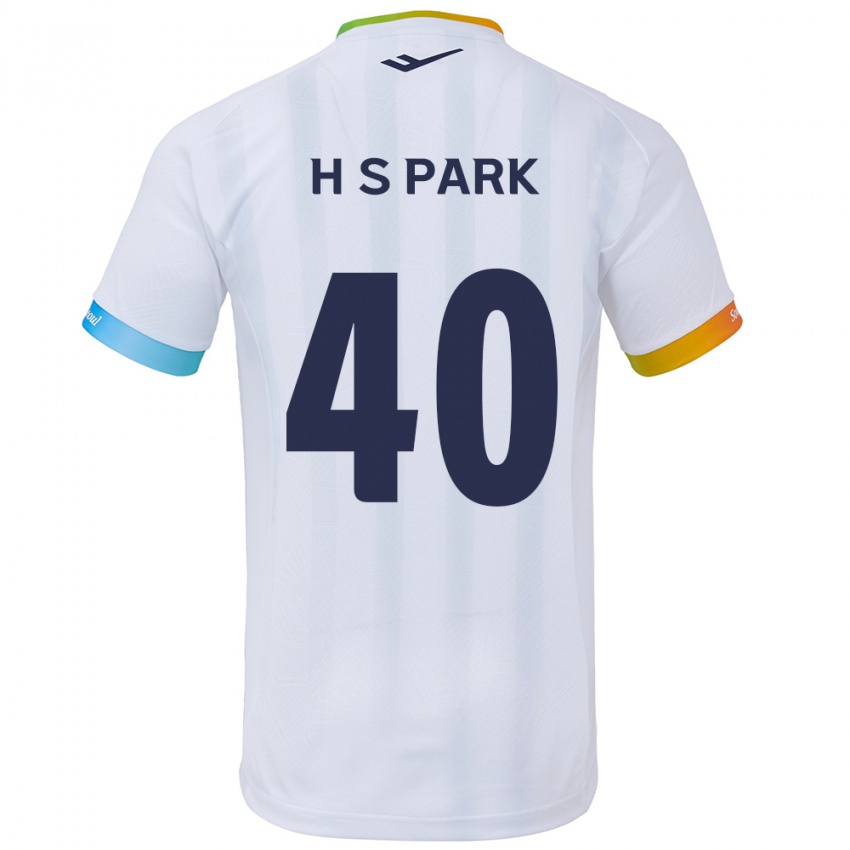 Criança Camisola Seong-Hun Park #40 Branco Azul Alternativa 2024/25 Camisa Brasil