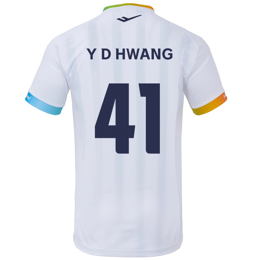 Criança Camisola Do-Yoon Hwang #41 Branco Azul Alternativa 2024/25 Camisa Brasil