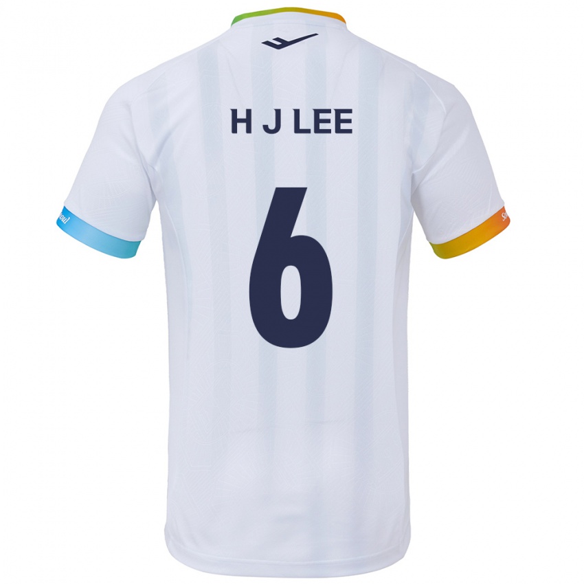 Criança Camisola Ju-Hwan Lee #6 Branco Azul Alternativa 2024/25 Camisa Brasil