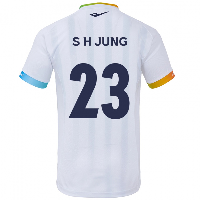 Criança Camisola Hyeon-Soo Jung #23 Branco Azul Alternativa 2024/25 Camisa Brasil