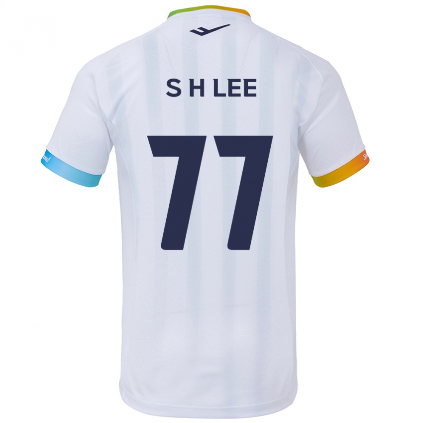 Criança Camisola Hyeon-Seung Lee #77 Branco Azul Alternativa 2024/25 Camisa Brasil