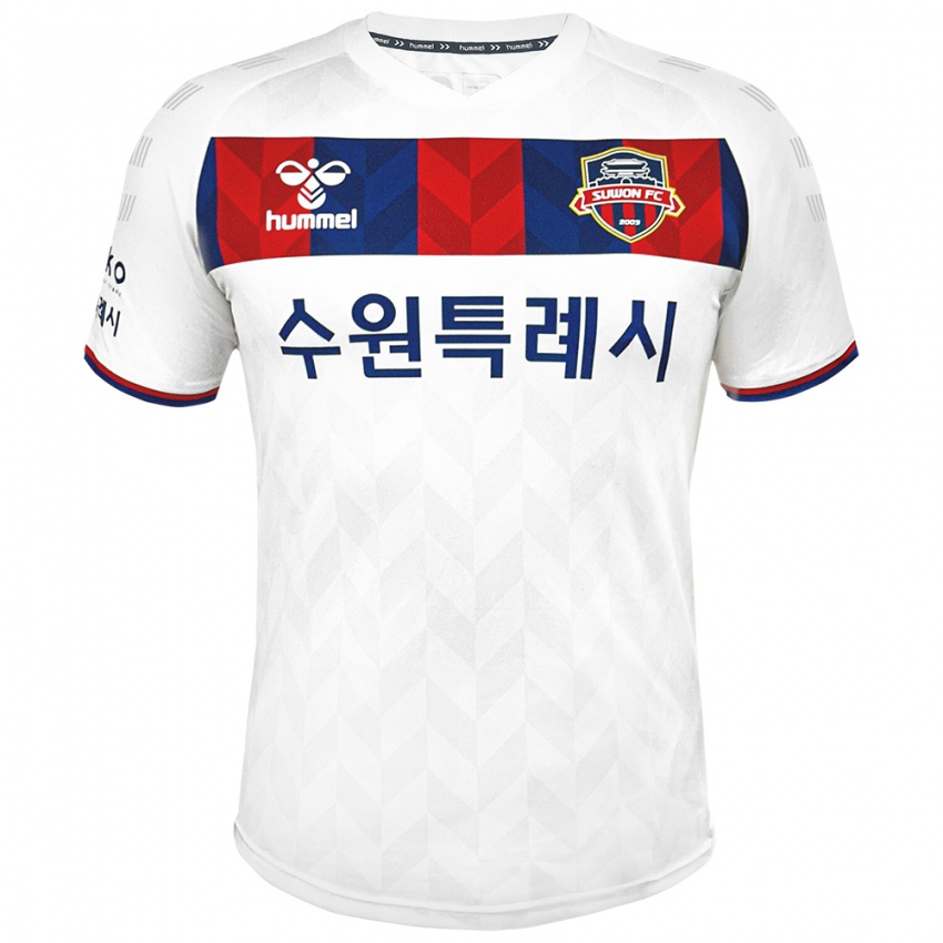 Criança Camisola Jun-Hui Park #19 Branco Azul Alternativa 2024/25 Camisa Brasil