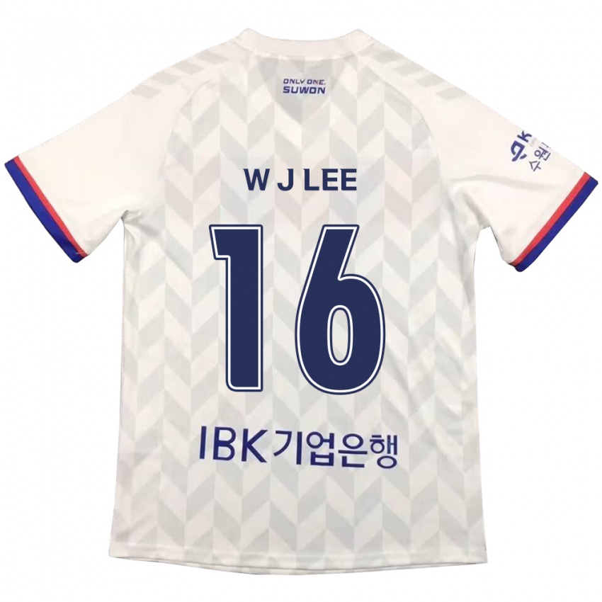 Criança Camisola Jae-Won Lee #16 Branco Azul Alternativa 2024/25 Camisa Brasil