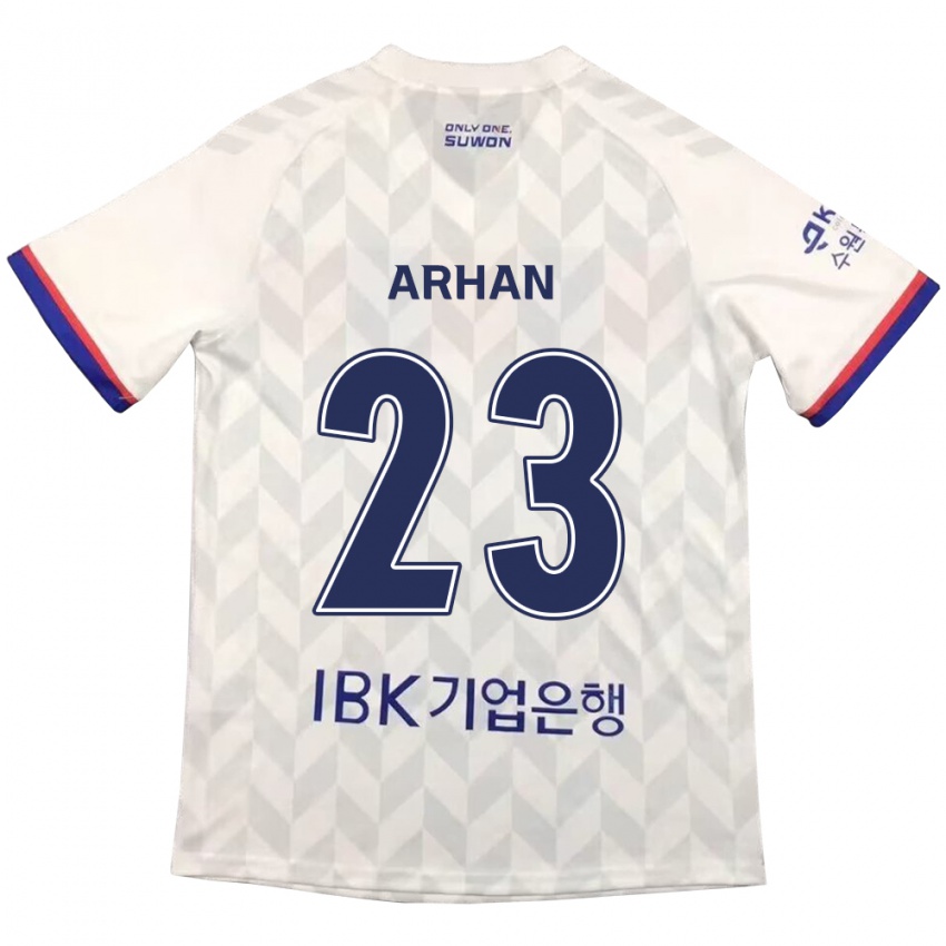 Criança Camisola Pratama Arhan #23 Branco Azul Alternativa 2024/25 Camisa Brasil