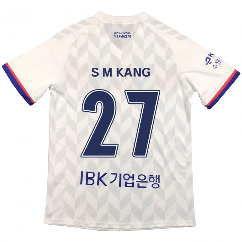 Criança Camisola Min-Sung Kang #27 Branco Azul Alternativa 2024/25 Camisa Brasil